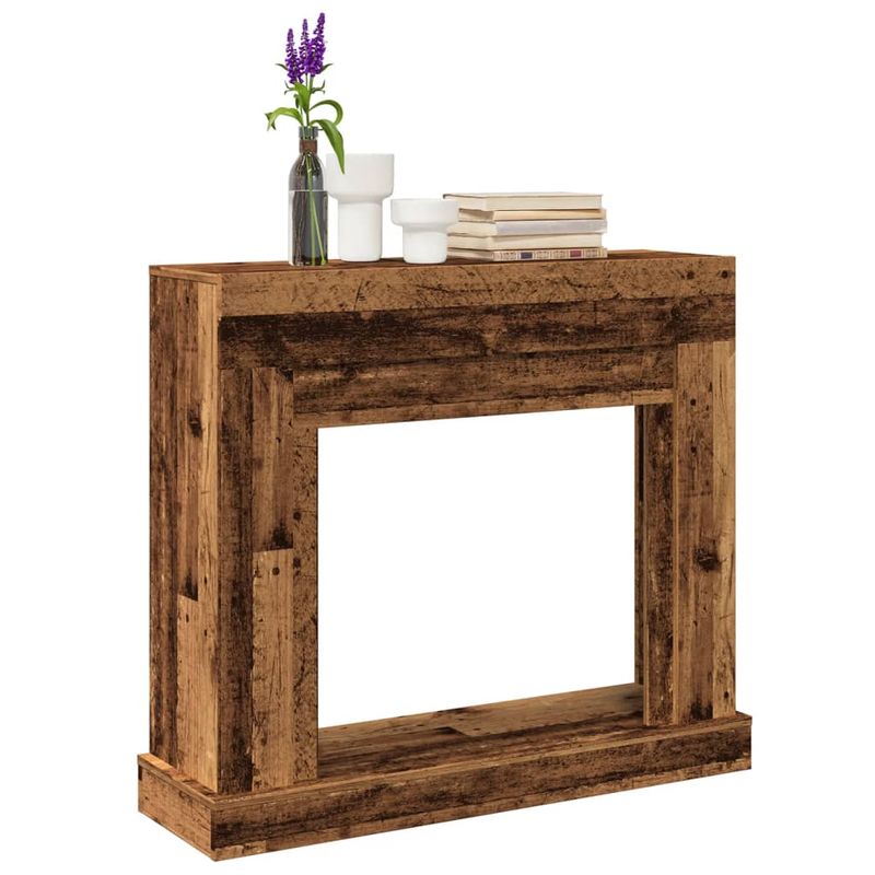 Casa si Gradina - Termice - Sobe, Seminee si accesorii - Accesorii seminee si sobe - Masca de semineu, lemn vechi, 100x30x87,5 cm, lemn prelucrat - Infinity.ro