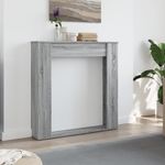 Casa si Gradina - Termice - Sobe, Seminee si accesorii - Accesorii seminee si sobe - Masca de semineu, sonoma gri, 100x20x100 cm, lemn prelucrat - Infinity.ro