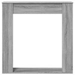Casa si Gradina - Termice - Sobe, Seminee si accesorii - Accesorii seminee si sobe - Masca de semineu, sonoma gri, 100x20x100 cm, lemn prelucrat - Infinity.ro