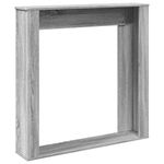 Casa si Gradina - Termice - Sobe, Seminee si accesorii - Accesorii seminee si sobe - Masca de semineu, sonoma gri, 100x20x100 cm, lemn prelucrat - Infinity.ro