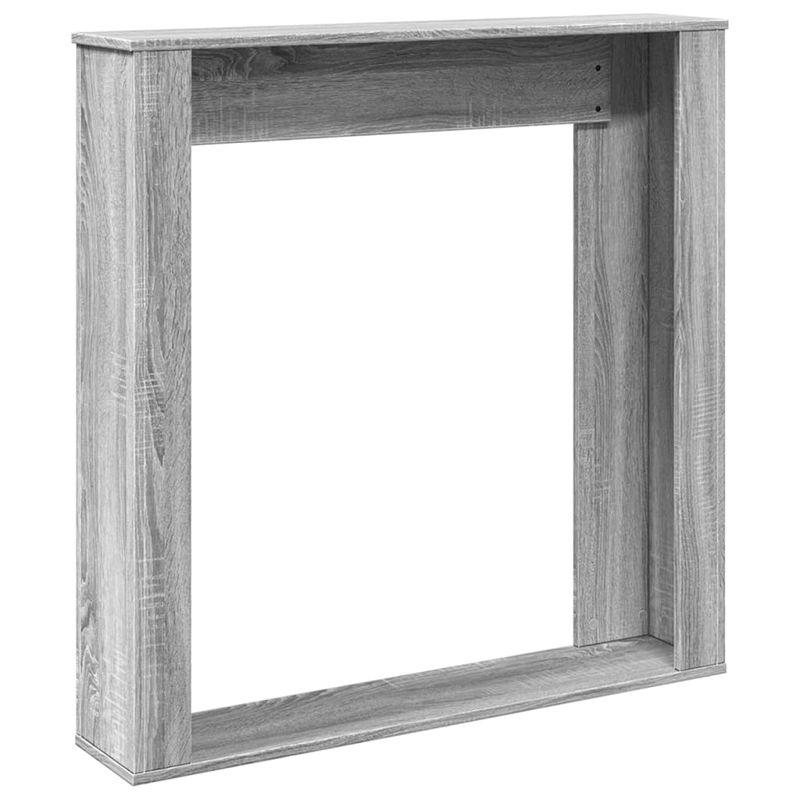 Casa si Gradina - Termice - Sobe, Seminee si accesorii - Accesorii seminee si sobe - Masca de semineu, sonoma gri, 100x20x100 cm, lemn prelucrat - Infinity.ro