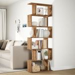 Casa si Gradina - Mobilier - Biblioteci si rafturi - Biblioteci - Biblioteca/separator 6 nivel stejar artizanal 70x24x193 cm lemn - Infinity.ro