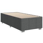 Casa si Gradina - Mobilier - Paturi si accesorii - Paturi - Pat box spring cu saltea, gri inchis, 100x200 cm, textil - Infinity.ro