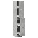 Casa si Gradina - Mobilier - Dulapuri si sifoniere - Dulapuri - Dulap de farmacie, gri beton, 30x41x174,5 cm, lemn prelucrat - Infinity.ro