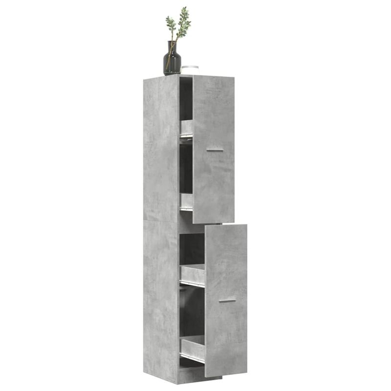 Casa si Gradina - Mobilier - Dulapuri si sifoniere - Dulapuri - Dulap de farmacie, gri beton, 30x41x174,5 cm, lemn prelucrat - Infinity.ro