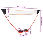 Sport si Outdoor - Sporturi cu paleta - Badminton - Rachete si fluturasi badminton - Set badminton 2 rachete/plasa/cutie de depozitare 292x30x152 cm - Infinity.ro