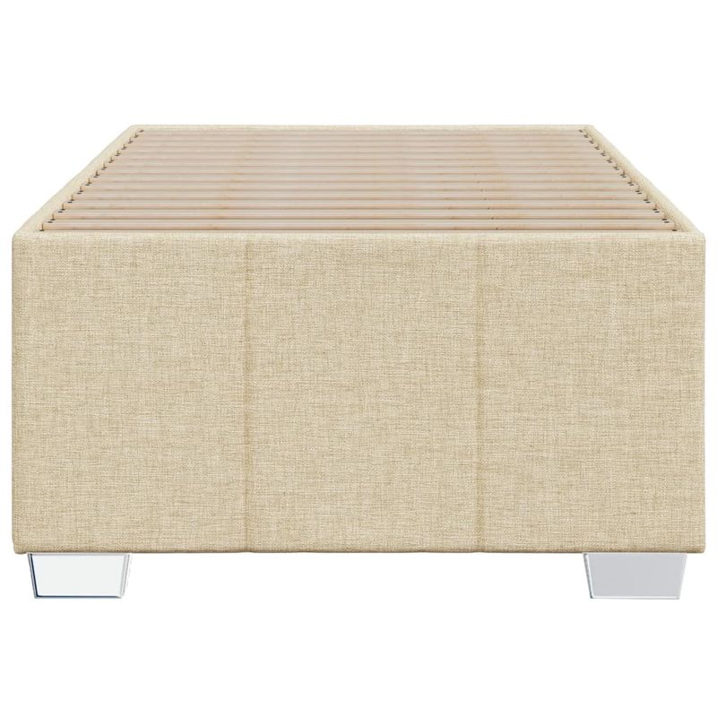 Casa si Gradina - Mobilier - Paturi si accesorii - Paturi - Cadru de pat, crem, 90 x 200 cm, material textil - Infinity.ro