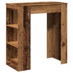 Casa si Gradina - Mobilier - Mese si birouri - Mese bucatarie si dining - Masa bar cu rafturi, lemn vechi, 95x47x103,5 cm, lemn prelucrat - Infinity.ro