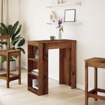 Casa si Gradina - Mobilier - Mese si birouri - Mese bucatarie si dining - Masa bar cu rafturi, lemn vechi, 95x47x103,5 cm, lemn prelucrat - Infinity.ro