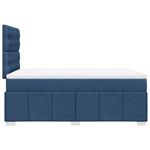 Casa si Gradina - Mobilier - Paturi si accesorii - Paturi - Pat box spring cu saltea, albastru, 120x190 cm, material textil - Infinity.ro