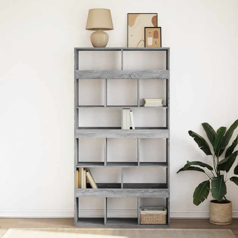 Casa si Gradina - Mobilier - Biblioteci si rafturi - Biblioteci - Biblioteca, gri sonoma, 100x33x187,5 cm, lemn prelucrat - Infinity.ro