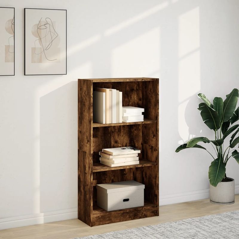 Casa si Gradina - Mobilier - Biblioteci si rafturi - Biblioteci - Biblioteca, stejar fumuriu, 60x24x109 cm, lemn prelucrat - Infinity.ro