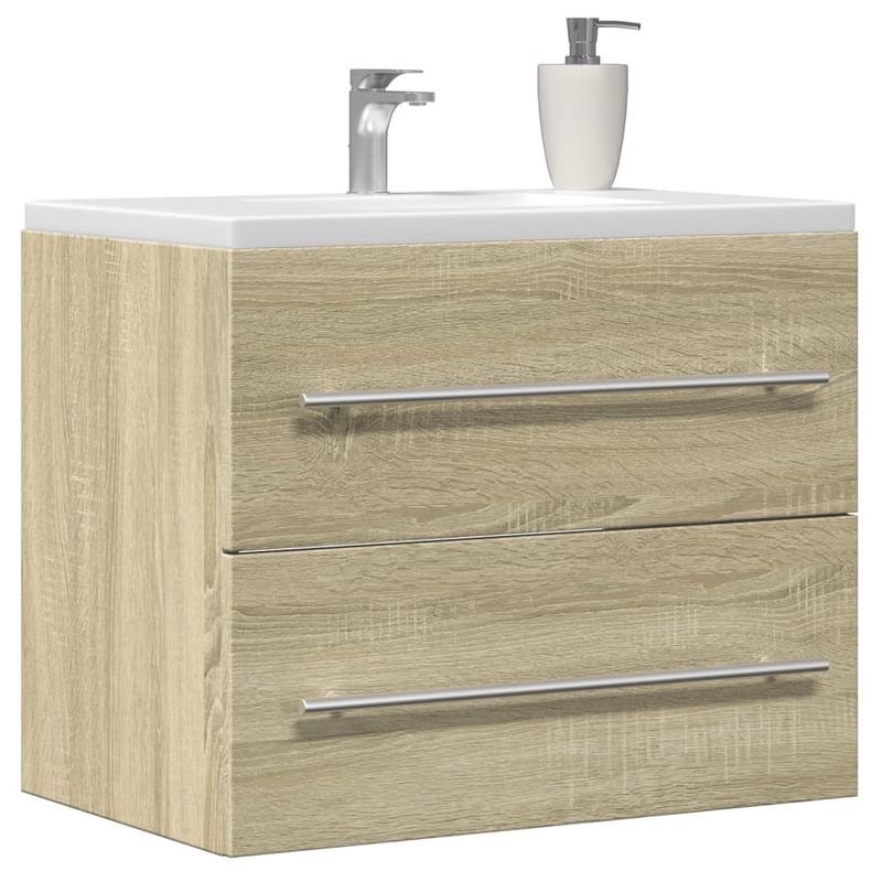 Casa si Gradina - Mobilier - Mobilier baie - Comode baie - Dulap de chiuveta, stejar sonoma, 60x38,5x48 cm, PAL - Infinity.ro