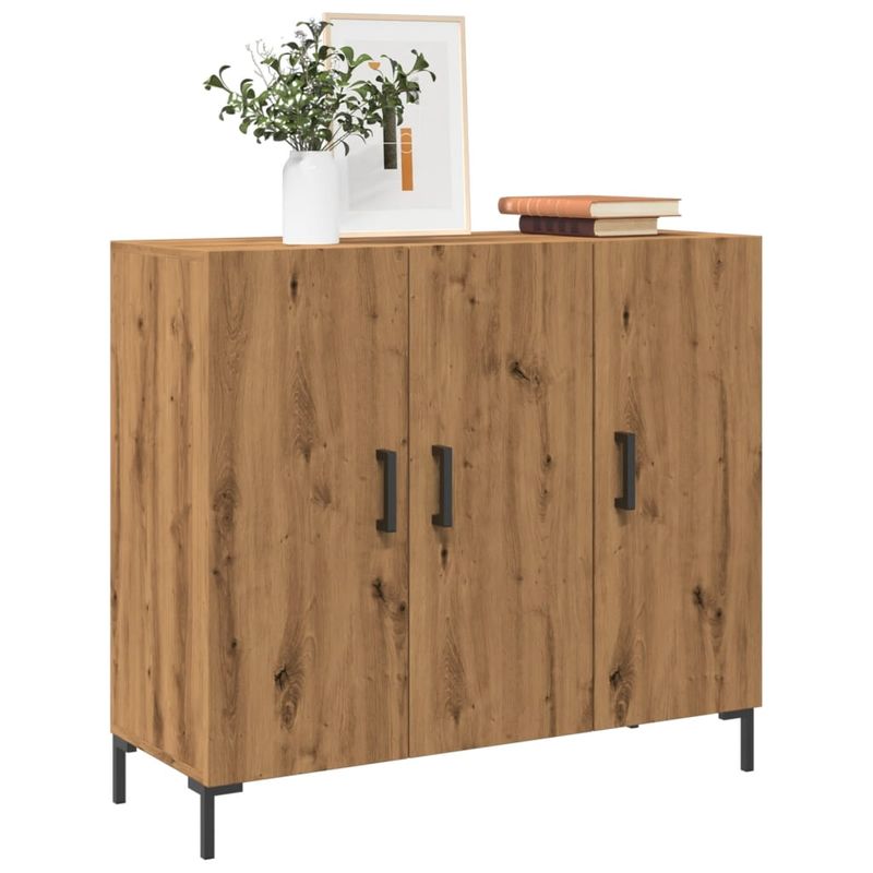Casa si Gradina - Mobilier - Comode si corpuri - Comode - Dulap, stejar artizanal, 90x34x80 cm, lemn prelucrat - Infinity.ro