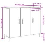 Casa si Gradina - Mobilier - Comode si corpuri - Comode - Dulap, stejar artizanal, 90x34x80 cm, lemn prelucrat - Infinity.ro