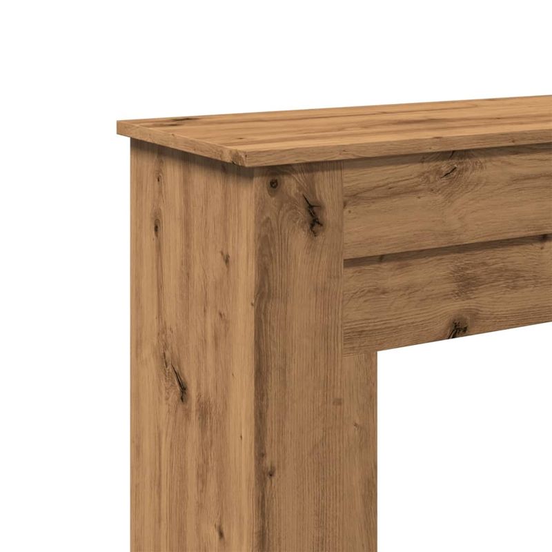 Casa si Gradina - Termice - Sobe, Seminee si accesorii - Accesorii seminee si sobe - Masca semineu, stejar artizanal, 90x30x90 cm, lemn prelucrat - Infinity.ro