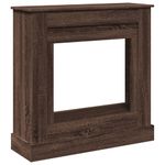 Casa si Gradina - Termice - Sobe, Seminee si accesorii - Accesorii seminee si sobe - Masca de semineu, stejar maro, 90x30x90 cm, lemn prelucrat - Infinity.ro