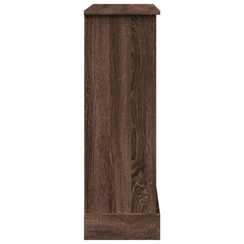 Casa si Gradina - Termice - Sobe, Seminee si accesorii - Accesorii seminee si sobe - Masca de semineu, stejar maro, 90x30x90 cm, lemn prelucrat - Infinity.ro