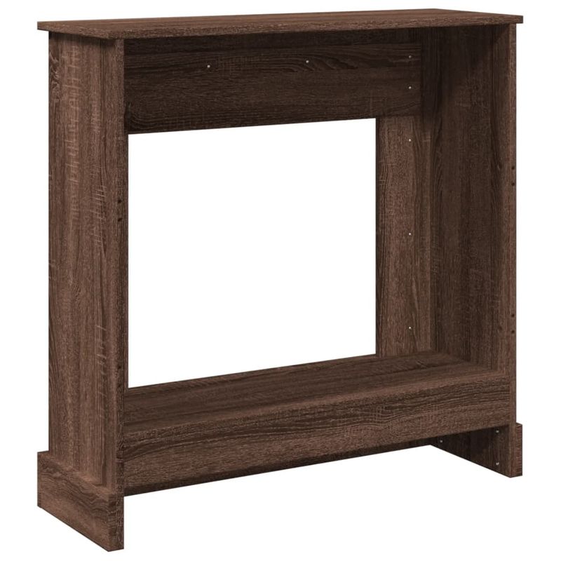 Casa si Gradina - Termice - Sobe, Seminee si accesorii - Accesorii seminee si sobe - Masca de semineu, stejar maro, 90x30x90 cm, lemn prelucrat - Infinity.ro