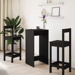 Casa si Gradina - Mobilier - Mese si birouri - Mese bucatarie si dining - Masa bar, negru, 51x50x103,5 cm, lemn prelucrat - Infinity.ro