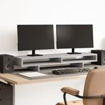 PC, gaming si accesorii - Desktop PC & monitoare - Accesorii monitoare - Suport monitor, sonoma gri, 100x27x15 cm, lemn prelucrat - Infinity.ro