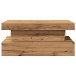 Casa si Gradina - Mobilier - Mese si birouri - Masute de cafea - Masuta de cafea cu lumini LED, stejar artizanal, 90x50x40 cm - Infinity.ro