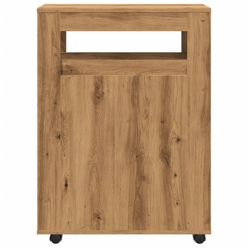 Casa si Gradina - Mobilier - Dulapuri si sifoniere - Dulapuri - Dulap de baie ingust cu roti, stejar artizanal, lemn prelucrat - Infinity.ro