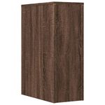 Casa si Gradina - Mobilier - Dulapuri si sifoniere - Dulapuri - Dulap de baie ingust cu roti, stejar maro, lemn prelucrat - Infinity.ro