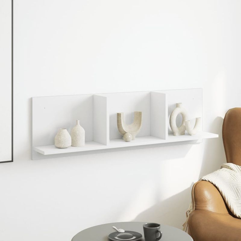 Casa si Gradina - Mobilier - Biblioteci si rafturi - Rafturi - Dulap de perete, alb, 100x16,5x30 cm, lemn prelucrat - Infinity.ro