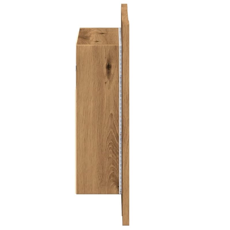 Casa si Gradina - Mobilier - Mobilier baie - Corpuri baie - Dulap cu oglinda de baie LED stejar artizanal 40x12x45 cm, lemn - Infinity.ro