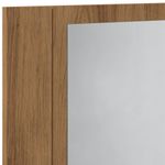 Casa si Gradina - Mobilier - Mobilier baie - Corpuri baie - Dulap cu oglinda de baie LED stejar artizanal 40x12x45 cm, lemn - Infinity.ro
