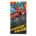 Jucarii, Copii si Bebe - Igiena si ingrijire - Baia bebelusului - Prosoape si halate de baie copii - Prosop Blaze champion racer 70 X 140 CM Multicolor Universala + 0 ani Blaze Multicolor - Infinity.ro