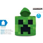 Jucarii, Copii si Bebe - Igiena si ingrijire - Baia bebelusului - Prosoape si halate de baie copii - Poncho pentru copii Minecraft, 60x120cm 60 x 120 cm Verde - Infinity.ro