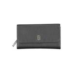 Fashion, accesorii si bijuterii - Femei - Accesorii femei - Portofele femei - Portofel Mare de Dama Tommy Hilfiger, Th Element Large Flap Wallet AW0AW13663 20 x 11 x 4 cm Negru - Infinity.ro