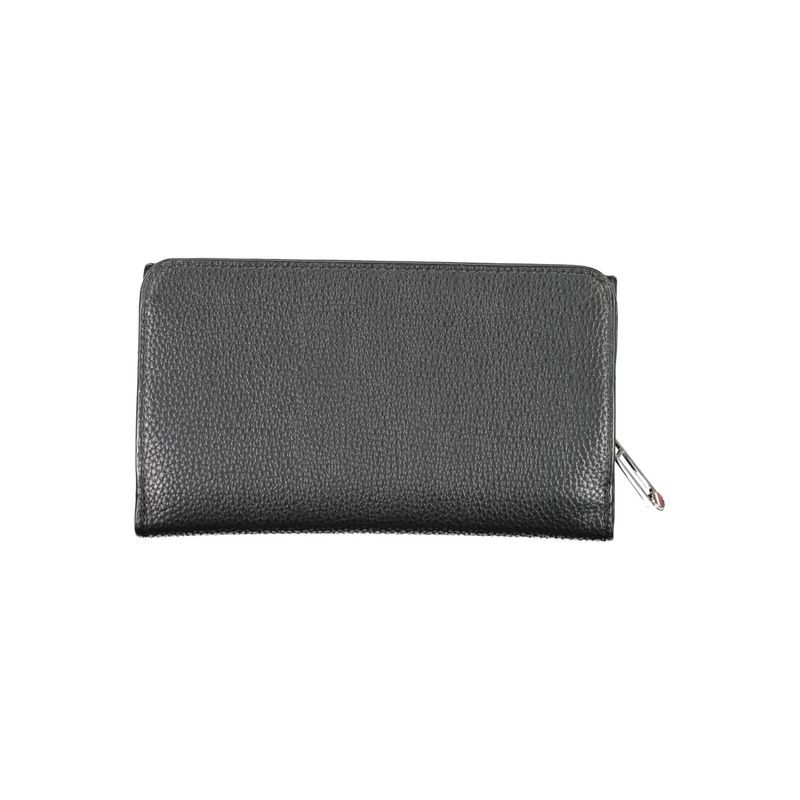 Fashion, accesorii si bijuterii - Femei - Accesorii femei - Portofele femei - Portofel Mare de Dama Tommy Hilfiger, Th Element Large Flap Wallet AW0AW13663 20 x 11 x 4 cm Negru - Infinity.ro