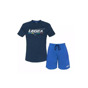 Set de tricou si pantaloni scurti regular fit, Legea 22500 Albastru