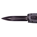 Sport si Outdoor - Camping - Cutite, bricege si accesorii - Cutite si bricege - Briceag automat de vanatoare IdeallStore®, PVC, Futuristic Blade, 23 cm, gri - Infinity.ro