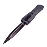 Sport si Outdoor - Camping - Cutite, bricege si accesorii - Cutite si bricege - Briceag automat de vanatoare IdeallStore®, PVC, Futuristic Blade, 23 cm, gri - Infinity.ro