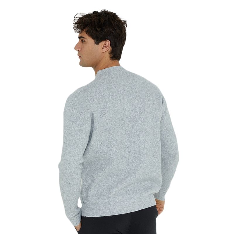 Fashion, accesorii si bijuterii - Barbati - Imbracaminte - Pulovere barbati - Pulover Calvin Klein Jeans Comfort fit cu adaos de lana XL INTL Gri - Infinity.ro