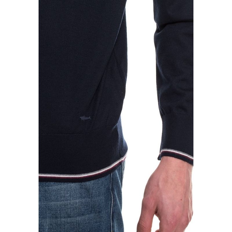 Fashion, accesorii si bijuterii - Barbati - Imbracaminte - Pulovere barbati - Pulover barbati Paul Shark 2XL INTL Negru - Infinity.ro