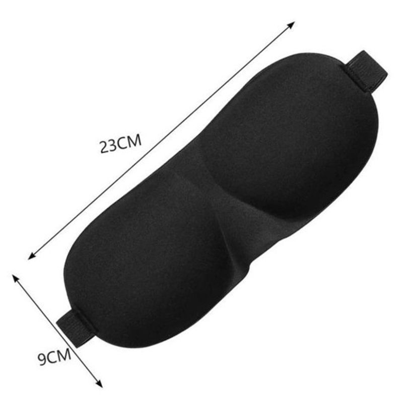 Sport si Outdoor - Articole de voiaj - Accesorii articole de voiaj - Masca de dormit 3D, dimensiune universala, negru - Infinity.ro