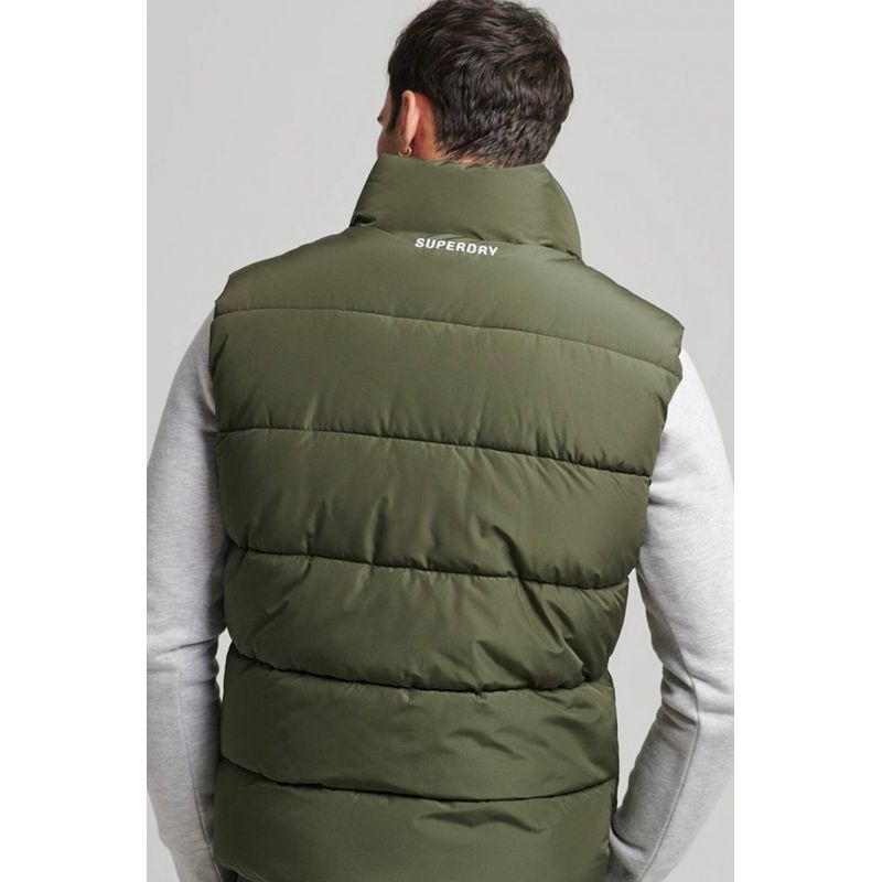 Sport si Outdoor - Echipament Sportiv - Imbracaminte sport - Veste sport - Vesta barbati Superdry Bodywarmers M5011808A  L INTL Verde militar - Infinity.ro