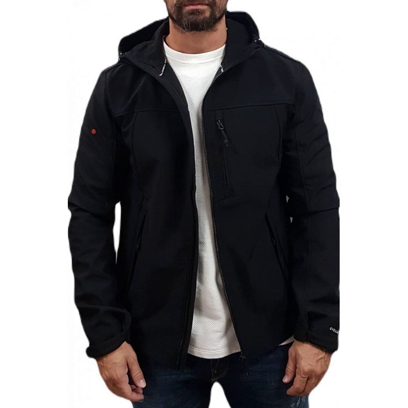 Fashion, accesorii si bijuterii - Barbati - Imbracaminte - Jachete si geci barbati - Geaca barbati Superdry Soft Shell M5011824A 2XL INTL Negru - Infinity.ro