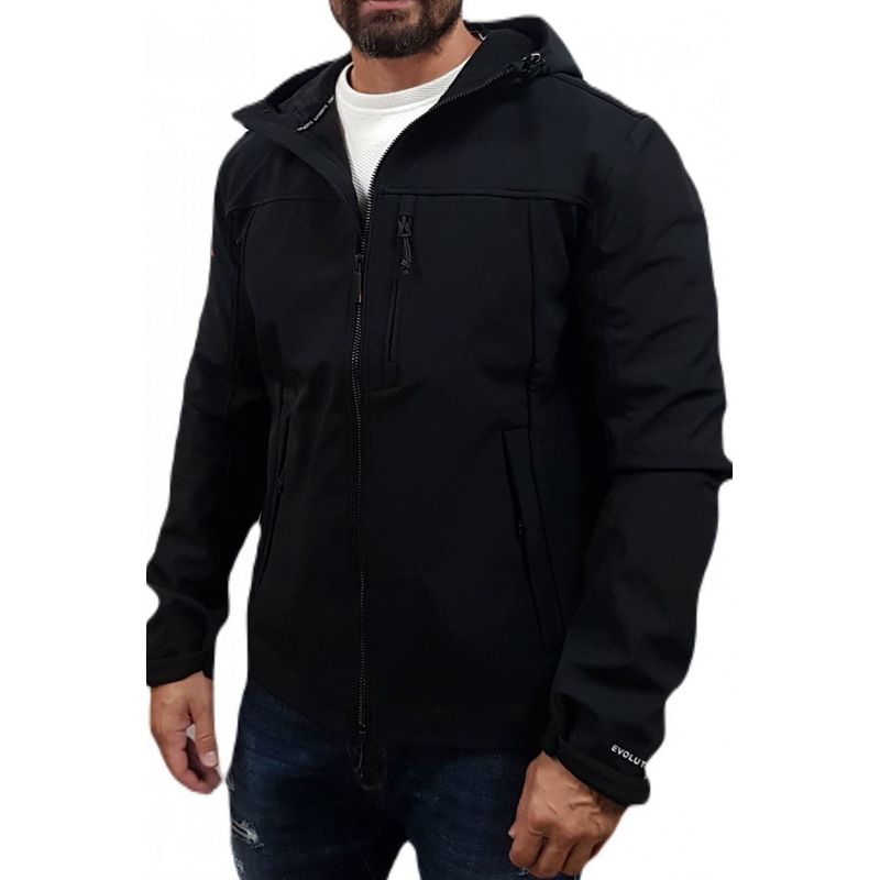 Fashion, accesorii si bijuterii - Barbati - Imbracaminte - Jachete si geci barbati - Geaca barbati Superdry Soft Shell M5011824A 2XL INTL Negru - Infinity.ro