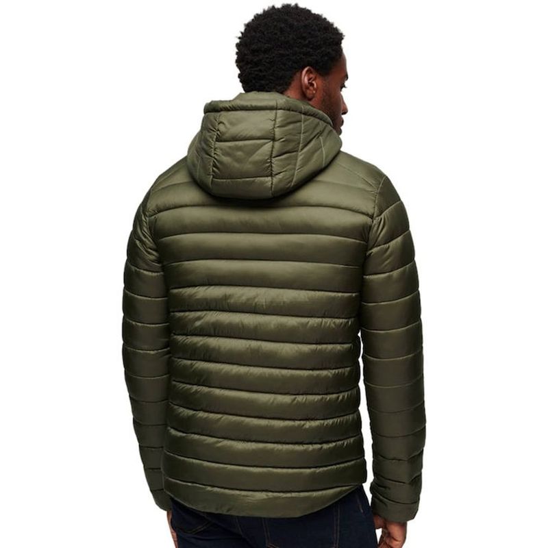 Fashion, accesorii si bijuterii - Barbati - Imbracaminte - Jachete si geci barbati - Geaca barbati Superdry Fuji Puffer M5011821A 2XL INTL Kaki - Infinity.ro