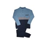 Fashion, accesorii si bijuterii - Barbati - Lenjerie si pijamale barbati - Pijamale barbati - Pijamale pentru barbati, Exclusive P706 2XL INTL Albastru - Infinity.ro