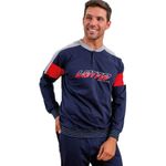 Fashion, accesorii si bijuterii - Barbati - Lenjerie si pijamale barbati - Pijamale barbati - Pijamale lungi pentru barbati Lotto LP1096 2XL INTL Albastru - Infinity.ro
