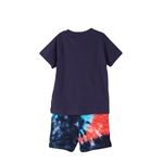 Fashion, accesorii si bijuterii - Copii - Imbracaminte copii - Treninguri si compleuri copii - Set de pantaloni scurti si tricou Eleven Paris, Albastru ,Marime 4 ani  104 CM - Infinity.ro