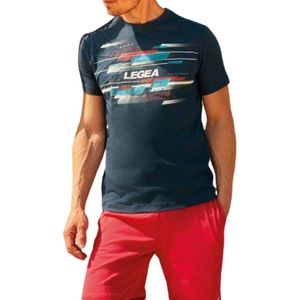 Set de tricou si pantaloni scurti regular fit Legea 22512T Albastru/Rosu