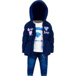 Fashion, accesorii si bijuterii - Copii - Imbracaminte copii - Treninguri si compleuri copii - Set 3 piese Superman pentru copii APH0175 Albastru - Infinity.ro